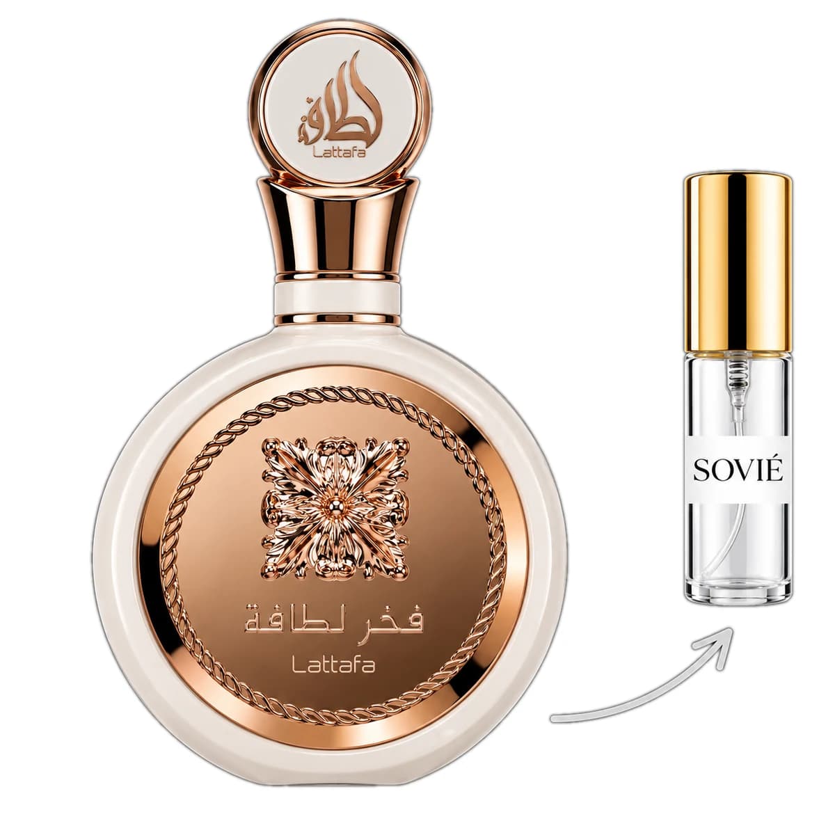 Lattafa Fakhar Rosé — o decante