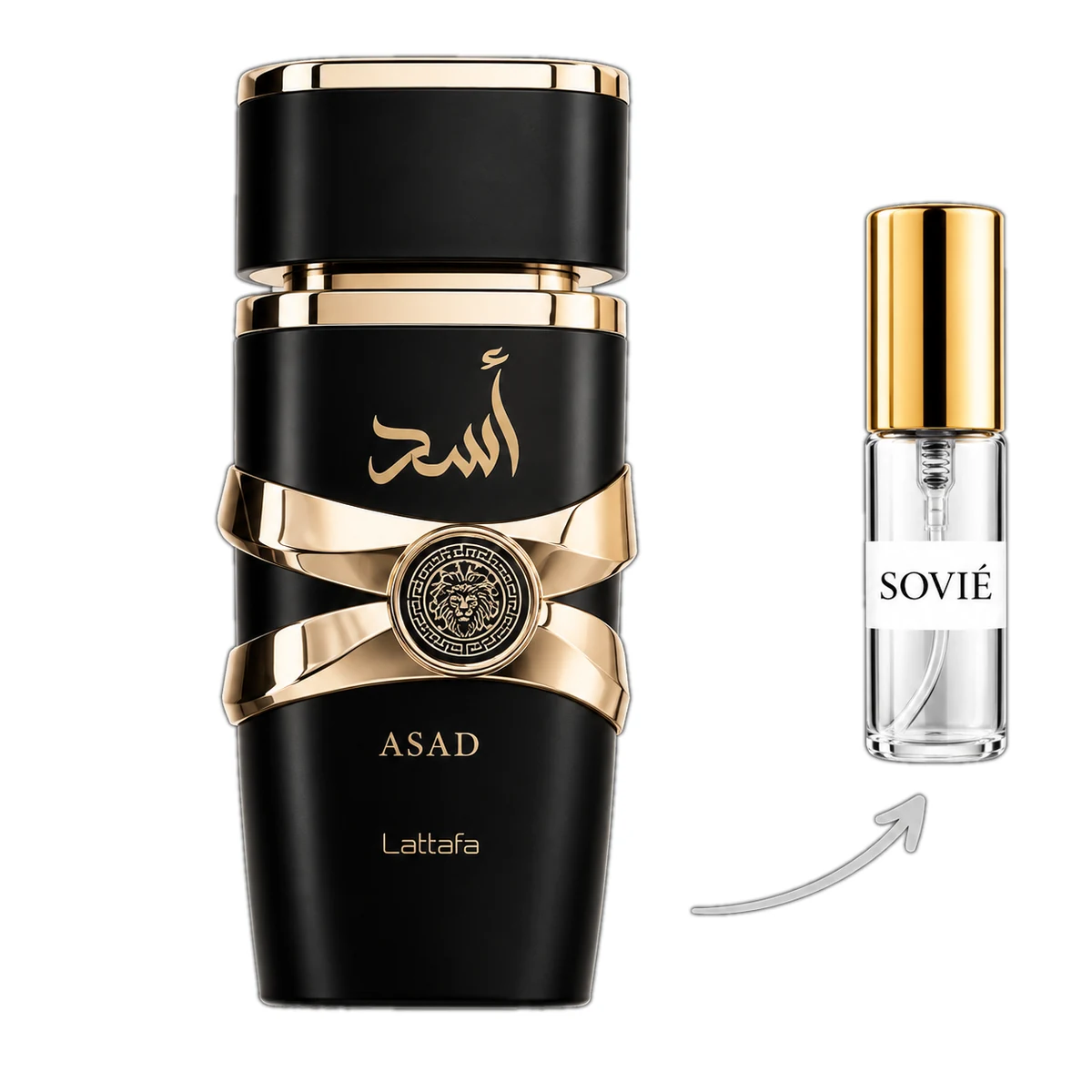 Lattafa Asad — o decante